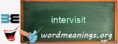 WordMeaning blackboard for intervisit